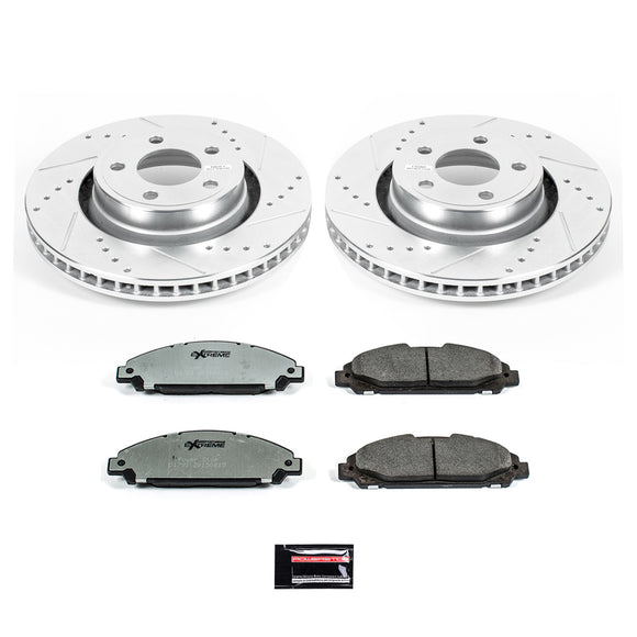 PowerStop Z26 Street Performance Ceramic Brake Pad and Drilled & Slotted Rotor K