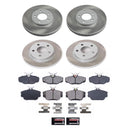 PowerStop Semi-Coated Rotor and Low-Dust Ceramic Brake Pad Kit