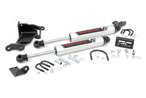 Rough Country Steering Stabilizer For 2.5-8" Lift For Jeep Wrangler 18-23