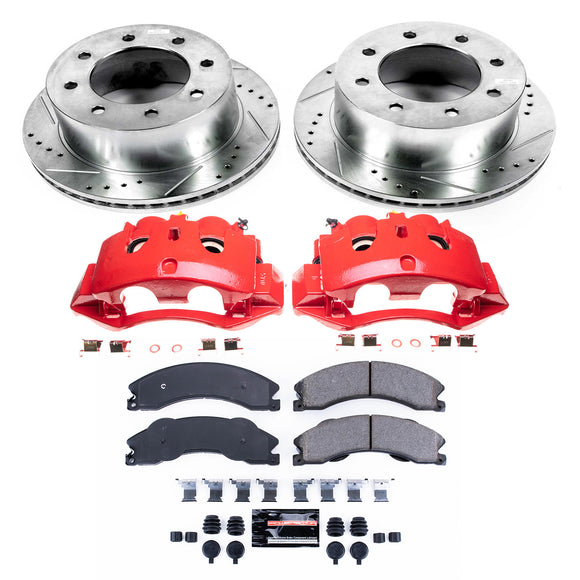 PowerStop Z23 Daily Driver Carbon-Fiber Ceramic Pads Drilled & Slotted Rotor & C