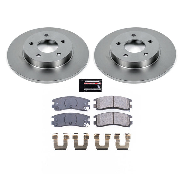 PowerStop OE Stock Replacement Low-Dust Ceramic Brake Pad and Rotor Kit
