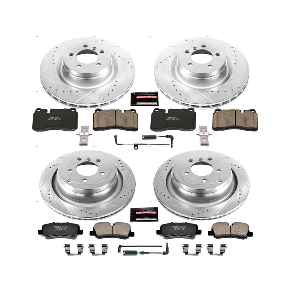 PowerStop Z23 Daily Driver Carbon-Fiber Ceramic Brake Pad and Drilled & Slotted