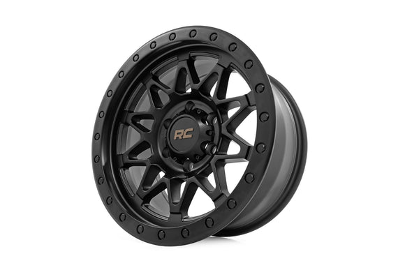 18x9 Rough Country 78 Series Black 6x135 ET0 Wheel Rim