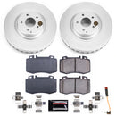 PowerStop Genuine Geomet Coated Rotor and Carbon-Fiber Ceramic Brake Pad Kit
