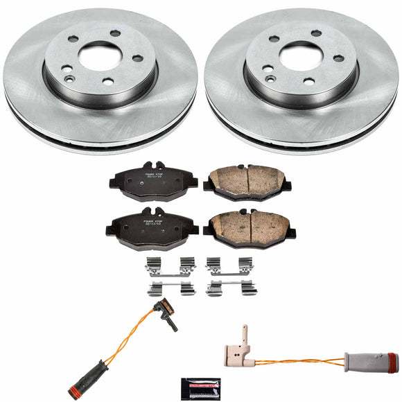 PowerStop OE Stock Replacement Low-Dust Ceramic Brake Pad and Rotor Kit