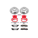 PowerStop Z36 Truck and SUV Ceramic Brake Pad, Drilled & Slotted Rotor, and Cali