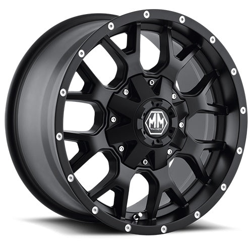 18x9 Mayhem Warrior Black-Matte Wheel/Rim 5x114.3 8015-8956MB18