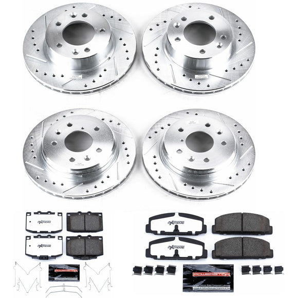PowerStop Z26 Street Performance Ceramic Brake Pad and Drilled & Slotted Rotor K