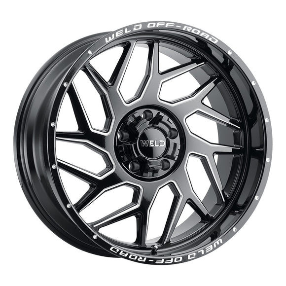 22x10 WELD Off-Road Fulcrum Black Milled 5x139.7 5x150 ET-18 CB110.2 Wheel Rim
