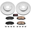 PowerStop Genuine Geomet Coated Rotor and Low-Dust Ceramic Brake Pad Kit