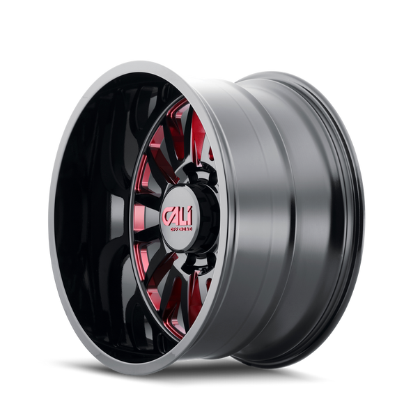 20x9 Cali Off-Road 9110 Summit Black Milled Red 5x139.7 5x5.5 ET0 Wheel