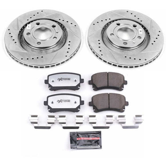 PowerStop Z26 Street Performance Ceramic Brake Pad and Drilled & Slotted Rotor K
