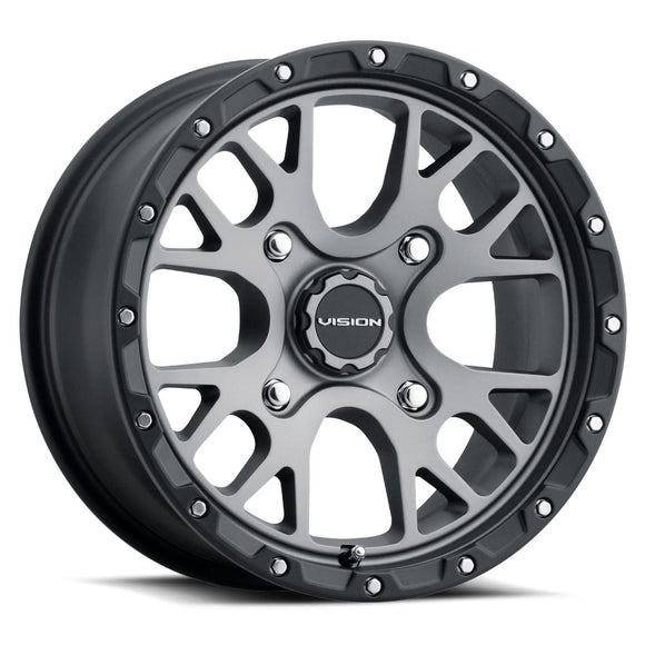 14x7 Vision 545 Rocker Satin Grey 4x110 ET38 Wheel Rim