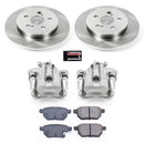 PowerStop OE Stock Replacement Low-Dust Ceramic Brake Pad, Rotor and Caliper Kit