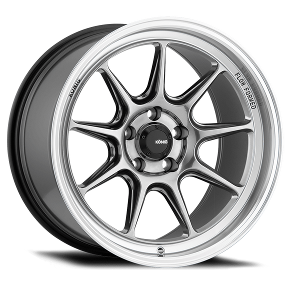 17x9 Konig Countergram Hyper Chrome/Machined Lip 5x120 ET32 Wheel Rim