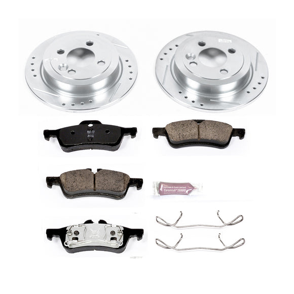 PowerStop Z23 Daily Driver Carbon-Fiber Ceramic Brake Pad and Drilled & Slotted