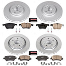 PowerStop Genuine Geomet Coated Rotor and Carbon-Fiber Ceramic Brake Pad Kit