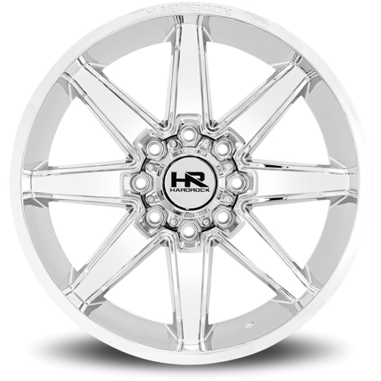 20x10 Hardrock Painkiller XPosed Chrome 8x180 ET-19 wheel/rim