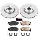 PowerStop Genuine Geomet Coated Rotor and Low-Dust Ceramic Brake Pad Kit