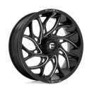 20X7 Fuel UTV D741 Runner Gloss Black Milled 4X137 ET13 wheel/rim