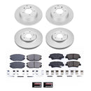 PowerStop Genuine Geomet Coated Rotor and Low-Dust Ceramic Brake Pad Kit