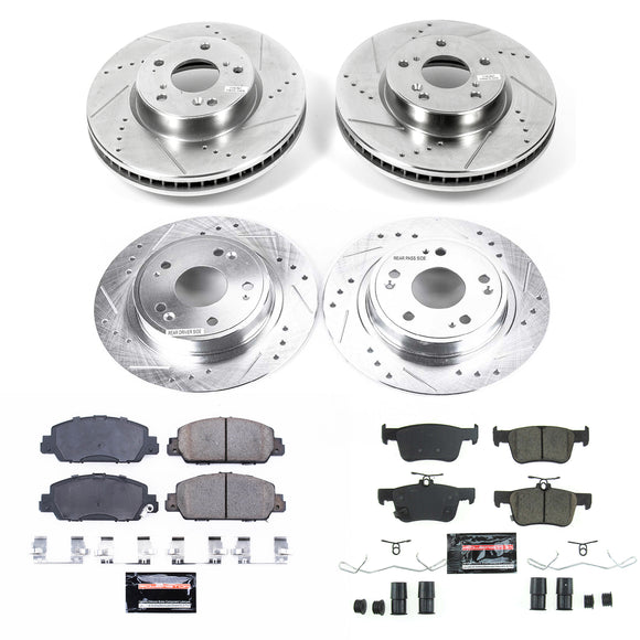 PowerStop Z23 Daily Driver Carbon-Fiber Ceramic Brake Pad and Drilled & Slotted