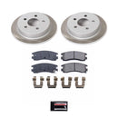 PowerStop Semi-Coated Rotor and Low-Dust Ceramic Brake Pad Kit