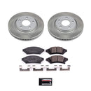 PowerStop Semi-Coated Rotor and Low-Dust Ceramic Brake Pad Kit