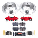 PowerStop Z23 Daily Driver Carbon-Fiber Ceramic Pads Drilled & Slotted Rotor & C