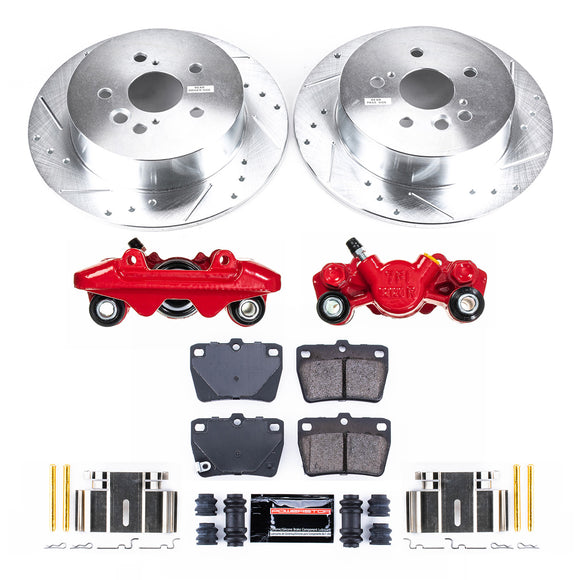 PowerStop Z23 Daily Driver Carbon-Fiber Ceramic Pads Drilled & Slotted Rotor & C