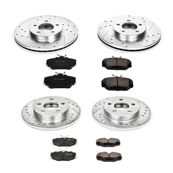 PowerStop Z23 Daily Driver Carbon-Fiber Ceramic Brake Pad and Drilled & Slotted