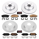 PowerStop Genuine Geomet Coated Rotor and Low-Dust Ceramic Brake Pad Kit