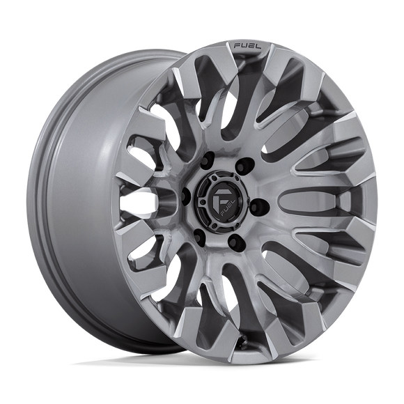 18x9 Fuel Off-Road D830 Quake Gray 6x135 ET1 CB87.1 Wheel Rim