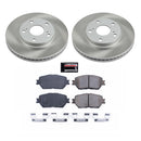 PowerStop Semi-Coated Rotor and Low-Dust Ceramic Brake Pad Kit