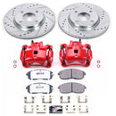 PowerStop Z26 Street Performance Ceramic Brake Pad, Drilled Slotted Rotor, and C