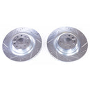 PowerStop Evolution Drilled Slotted Rotors Pair Rear For Tesla S