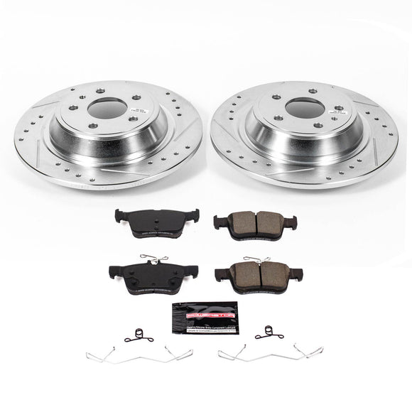 PowerStop Z23 Daily Driver Carbon-Fiber Ceramic Brake Pad and Drilled & Slotted