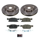 PowerStop OE Stock Replacement Low-Dust Ceramic Brake Pad and Rotor Kit