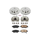 PowerStop OE Stock Replacement Low-Dust Ceramic Brake Pad, Rotor and Caliper Kit