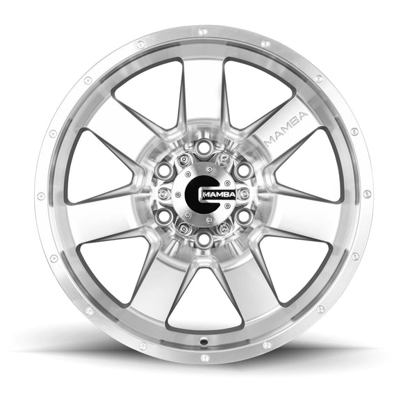 18x9 Mamba M14 Wheel/Rim 6x139.7 18x9 6-139.7 18-9 Silver ET12