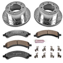 PowerStop Z36 Carbon-Fiber Ceramic Brake Pad with Drilled and Slotted Rotor Kit