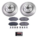 PowerStop Semi-Coated Rotor and Low-Dust Ceramic Brake Pad Kit