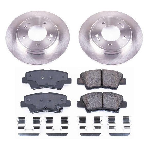 PowerStop OE Stock Replacement Low-Dust Ceramic Brake Pad and Rotor Kit