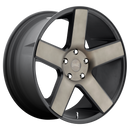 24x10 DUB Baller DC Black & Machined Wheel/Rim 5x115 5-115 24-10-3