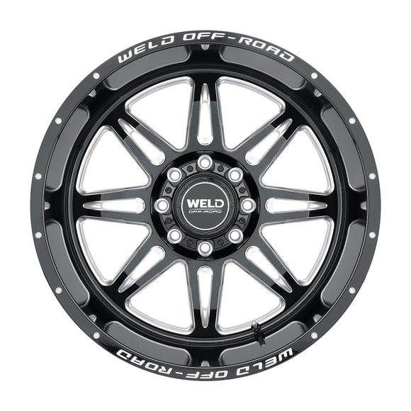20x10 WELD Off-Road Cheyenne Black Milled 8x170 ET-18 CB125.1 Wheel Rim