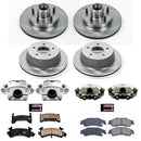 PowerStop OE Stock Replacement Low-Dust Ceramic Brake Pad, Rotor and Caliper Kit