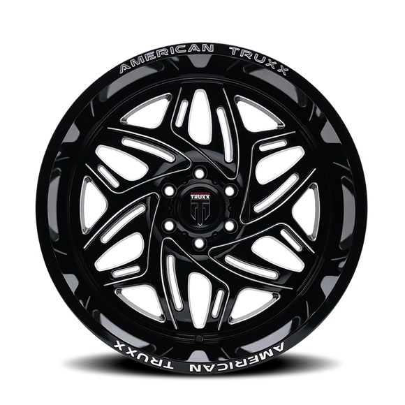 20x10 American Truxx AT1914 Euphoria Black Milled 6x135 ET-19 Wheel Rim