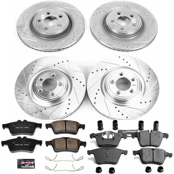 PowerStop Z23 Daily Driver Carbon-Fiber Ceramic Brake Pad and Drilled & Slotted