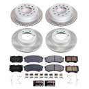 PowerStop Semi-Coated Rotor and Low-Dust Ceramic Brake Pad Kit