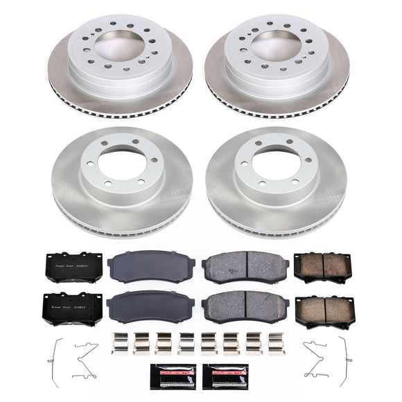 PowerStop Semi-Coated Rotor and Low-Dust Ceramic Brake Pad Kit
